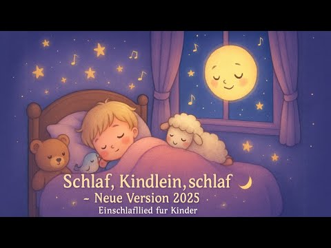 Schlaf, Kindlein, schlaf 🌙 Neue Version 2025 – Gute Nacht Lied für Kinder 😴