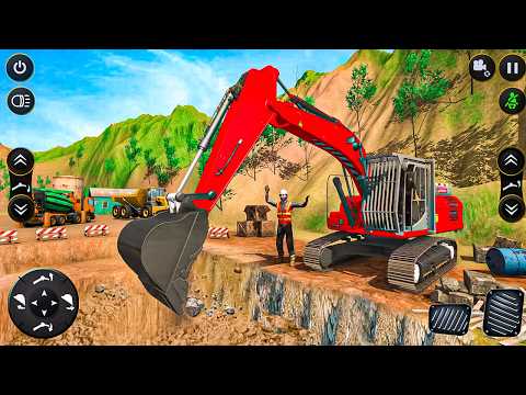 👷🏻Heavy Excavator Road Construction Simulator 🚧 - City JCB Games 2025 - Android Gameplay