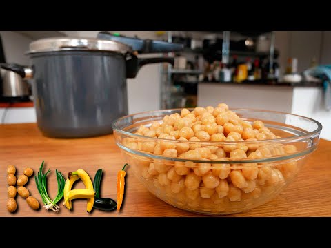 Chickpeas - Fast and Easy Cooking in Pressure Cooker - No Soak Method