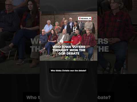 Who Iowa voters thought won the GOP debate