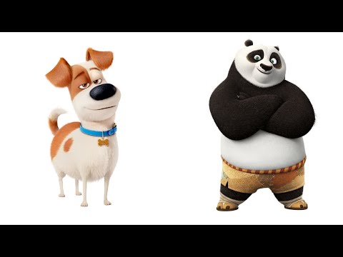 SECRET LIFE OF PETS 2 MOVIE CHARACTERS AND THEIR FAVORITE KUNG FU PANDA 4 CHARACTERS!