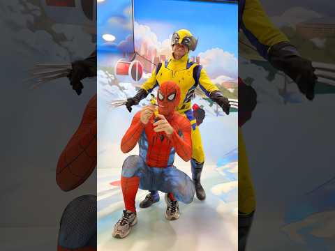 Spider-Man controls superheroes😱 #spiderman