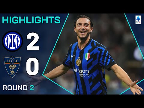 INTER-LECCE 2-0 | HIGHLIGHTS | Champions secure first win of the season | Serie A 2024/25