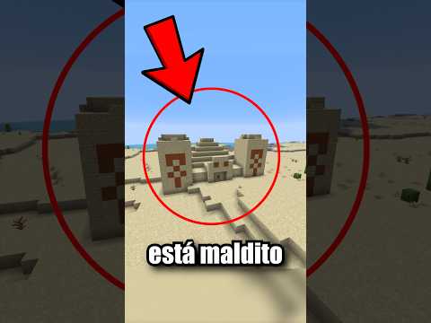EL SECRETO OCULTO DEL TEMPLO DEL DESIERTO 😨 #minecraft #josativi #youtube #shorts
