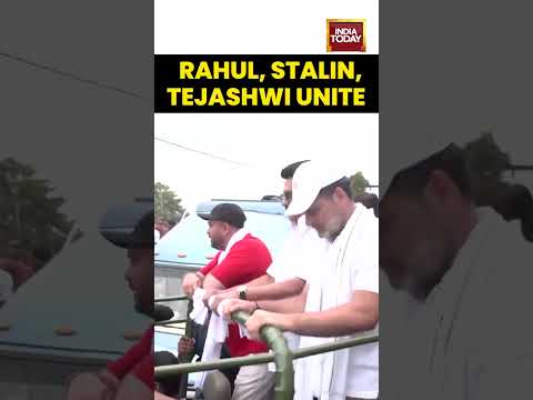 MK Stalin Joins Rahul Gandhi and Tejashwi Yadav at 'Voter Adhikar Rally' in Bihar | Opposition Unity