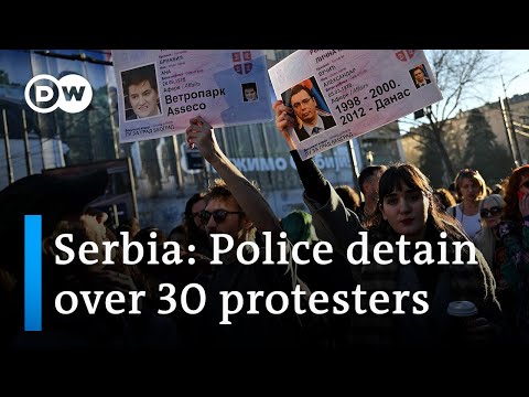 Protesters clash with police in Serbia, claiming rigged elections | DW News