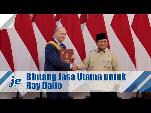 Presiden Prabowo Anugrahkan Bintang Jasa Utama untuk Ray Dalio