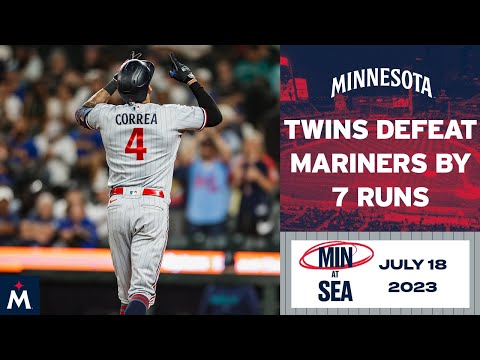 Twins vs. Mariners Game Highlights (7/18/23) | MLB Highlights video clip