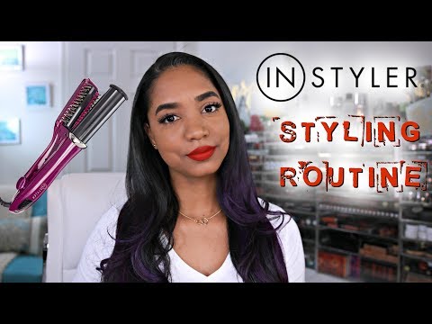 Hair Styling ROUTINE for LONG HAIR ♡ INSTYLER ROTATING IRON ♡ - UCPWE8QVTHPLqYaCOuqWNvIw