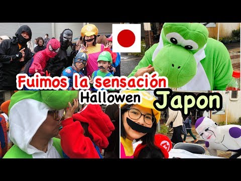 Nos disfrazamos como familia Mario y fuimos la sensacion+Japon Hallowen