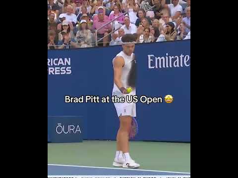 <strong>Brad</strong> Pitt at the US Open 🤩