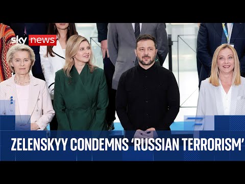 Zelenskyy condemns 'pure Russian terrorism' at Ukraine reconstruction conference