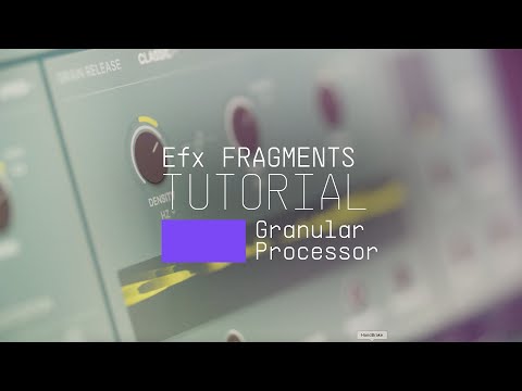 Tutorials | Efx FRAGMENTS - Granular Processor