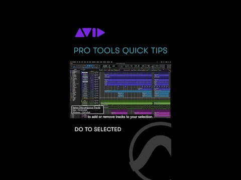 Use the “Do To Selected” feature in Pro Tools to apply settings to selected tracks quickly