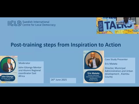 Alumni Talks - post-training steps from Inspiration to Action