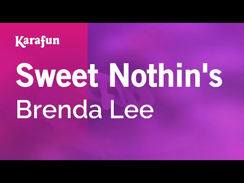 Karaoke Sweet Nothin's - Brenda Lee * - UCbqcG1rdt9LMwOJN4PyGTKg