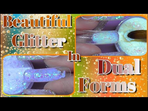 Testing Glitter Acrylics In Dual Forms | Wedding Day Inspiration | ABSOLUTE NAILS