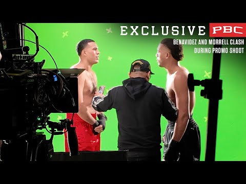 EXCLUSIVE: Benavidez and Morrell Clash During Promo Shoot