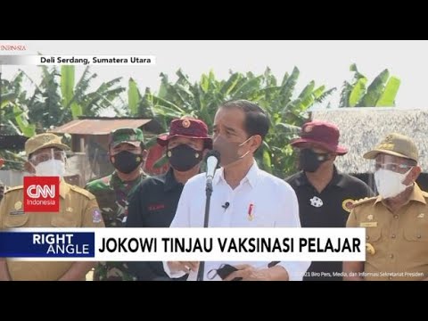 Jokowi Tinjau Vaksinasi Pelajar