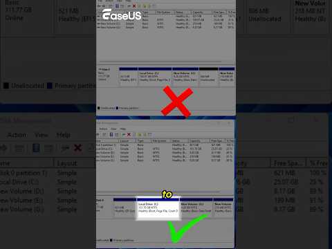 How to Move Unallocated Space to C Drive #pctips #techtips #cdrive