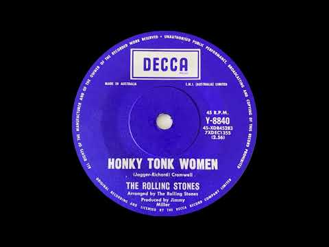 1969: The Rolling Stones - Honky Tonk Women - mono 45