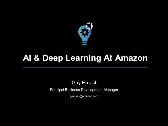 Amazon Goes Deep Learning