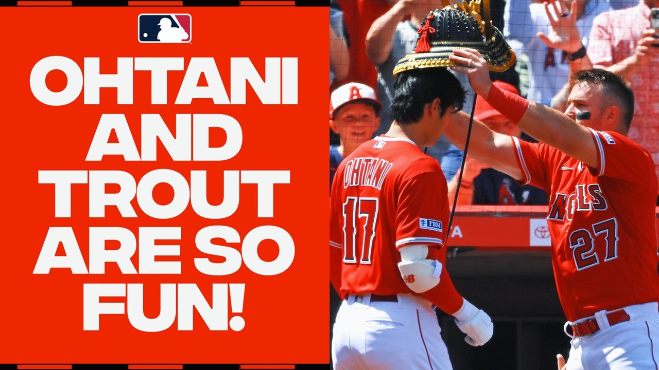 Shohei Ohtani and Mike Trout DESTROY baseballs! They’ve homered in the SAME GAME FIVE TIMES in 2023!