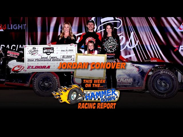 Jordan Conover won the Baltes Classic Super Stock feature Sunday night at Eldora Speedway. We catch up with Jordan and his Nightmare Chassis. Plus all the latest racing news and results!