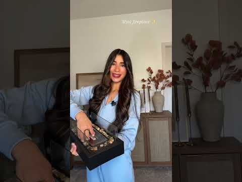 Hermoso es mini fireplace 🤍 #tabletopfirepit #minifireplace