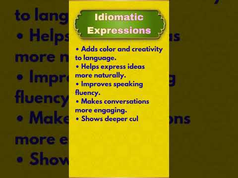 Why Learn Idioms? 🤔✨ #EnglishTips #ytshorts #englishlanguage #learnenglish #shorts #grammar