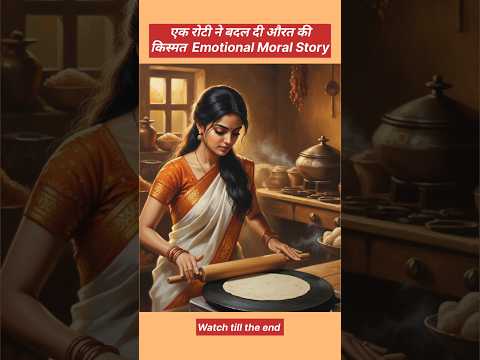 एक रोटी ने बदल दी औरत की किस्मत | Emotional Moral Story #aishorts #shortvideo #shorts