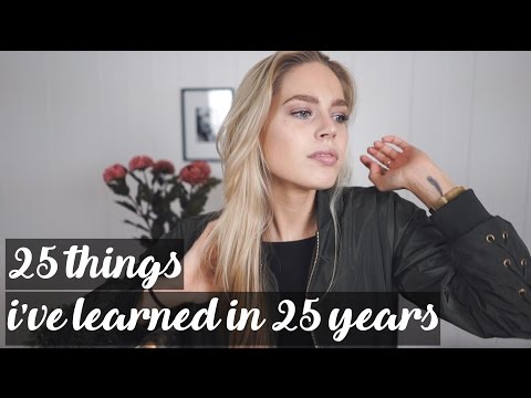 25 Things I've Learned in 25 Years | Cornelia - UC4jQHZPNpp0htC99ZG89sEw