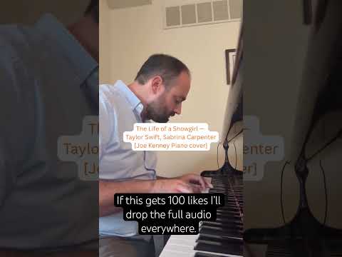 #thelifeofashowgirl #viral #piano #cover #taylorswift sabrinacarpenter #wedding #pianist #improv