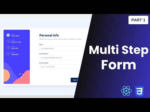 Build a Multi-Step Form in React - Part 1