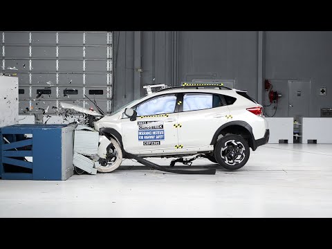 2022 Subaru Crosstrek updated moderate overlap front IIHS crash test