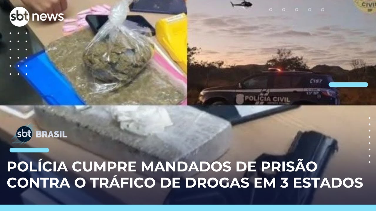 Polícia Civil do DF cumpre mandados de prisão e apreensão contra o tráfico de drogas | SBTBrasil