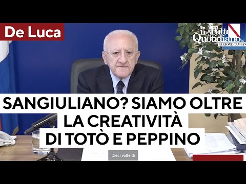 De Luca ironizza su Sangiuliano e i fischi coperti in Rai: “Siamo al di là della creatività di Totò"