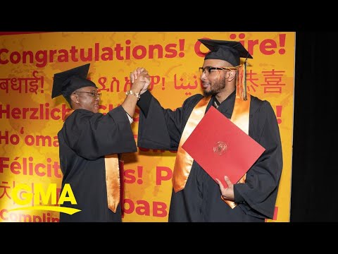 Mom and son graduate college together