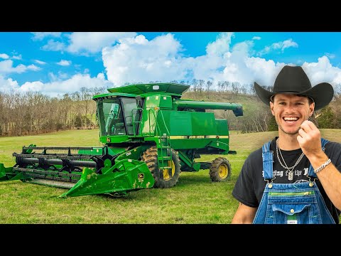 WhistlinDiesel's Farming Adventures: New Combine, Mishaps, and Apparel Launch