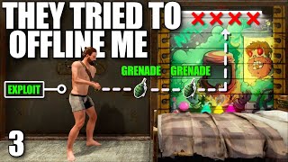 YouTube thumbnail for aloneintokyo's video titled 'How I used an OP EXPLOIT to defend an Offline raid in Solo Rust...'