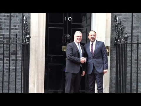 UK PM Starmer welcomes Cypriot President Christodoulides to Downing Street | AFP