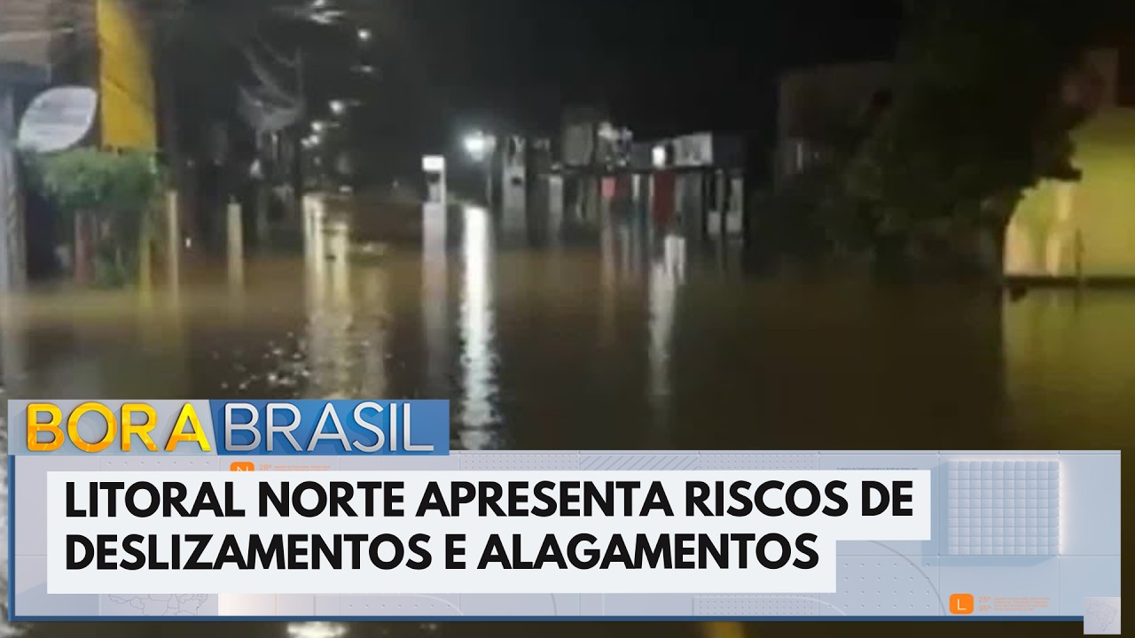 Chuva em Ubatuba: litoral norte paulista em alerta para deslizamentos | Bora Brasil
