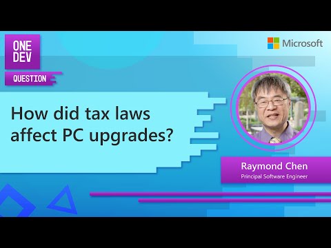 How did tax laws affect PC upgrades? | With Raymond Chen