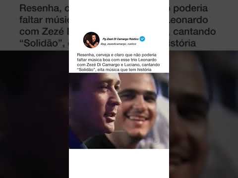 Só Resenha com Zezé Di Camargo e Luciano e Leonardo. #resenhaboa #zezédicamargoeluciano #leonardo
