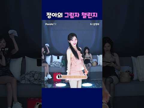 정아의 그림자 챌린지. #팬더티비 #팬더스쿨 #엑셀방송 #정아