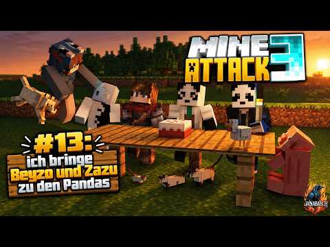 🪓#13🐷 MineAttack 3 | Ich bringe @BeyzoGaming und @dracuso zu den Pandas 🐼