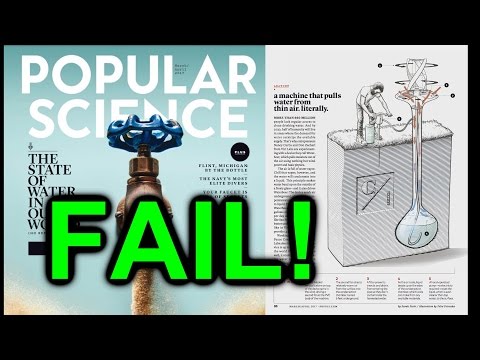 eevBLAB #30  - Popular Science FAIL! (WaterSeer Debunk) - UC2DjFE7Xf11URZqWBigcVOQ