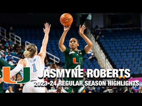 Jasmyne Roberts 2023-24 Regular Season Highlights | Miami Guard