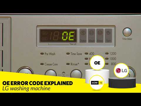 LG Washer OE Error Code - Washer Not Draining? (FIX Yourself!)