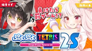 【 #ぷよテト2 】すずにあぷよテトバトル⚡負けたら罰ゲーム！？ 猫音すず/飴凪にあ【Vtuber】